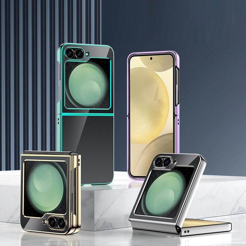 Electroplated Transparent Case For Galaxy Z Flip Series