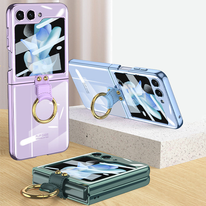 Electroplated Ring Buckle Case For Galaxy Z Flip Series