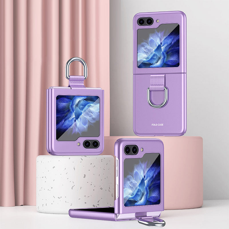 Frosted Band Ring Case For Galaxy Z Flip Series