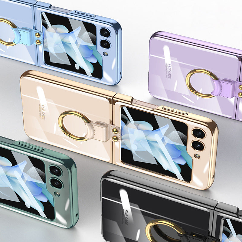 Electroplated Ring Buckle Case For Galaxy Z Flip Series