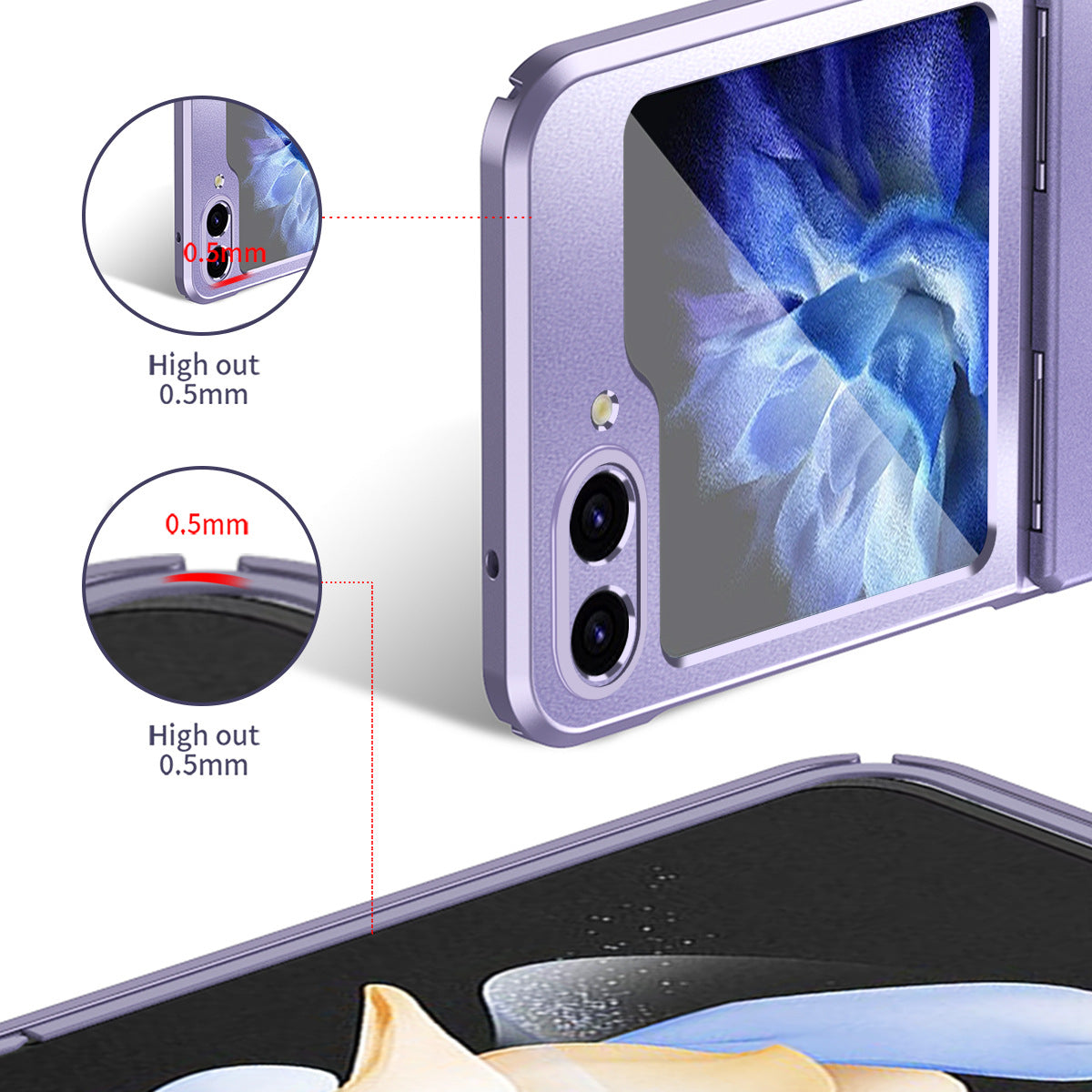 Anti-Drop Plating Case for Samsung Galaxy Z Flip