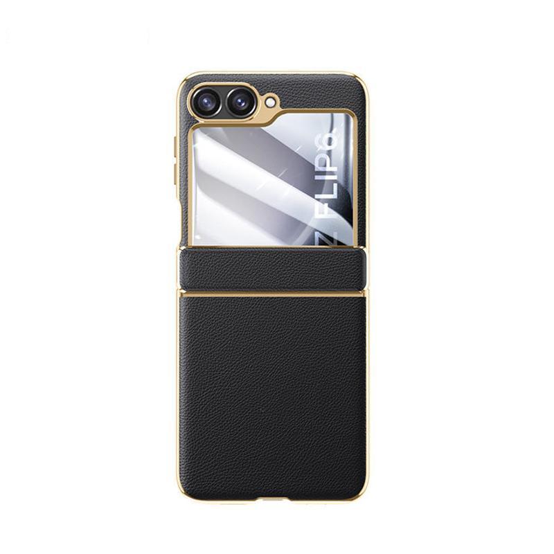 Folding Leather Case For Galaxy Z Flip Series