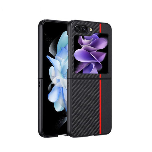 Carbon Fiber Pattern Color Matching Case For Z Flip Series