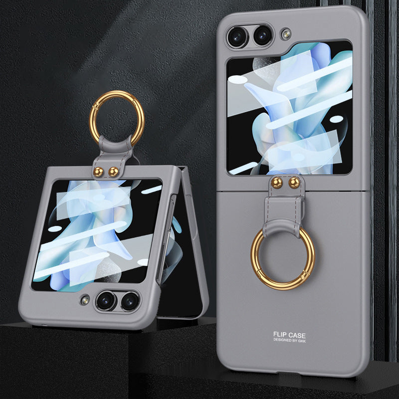 Ring Buckle Stand Anti-Fall Case For Galaxy Z Flip Series