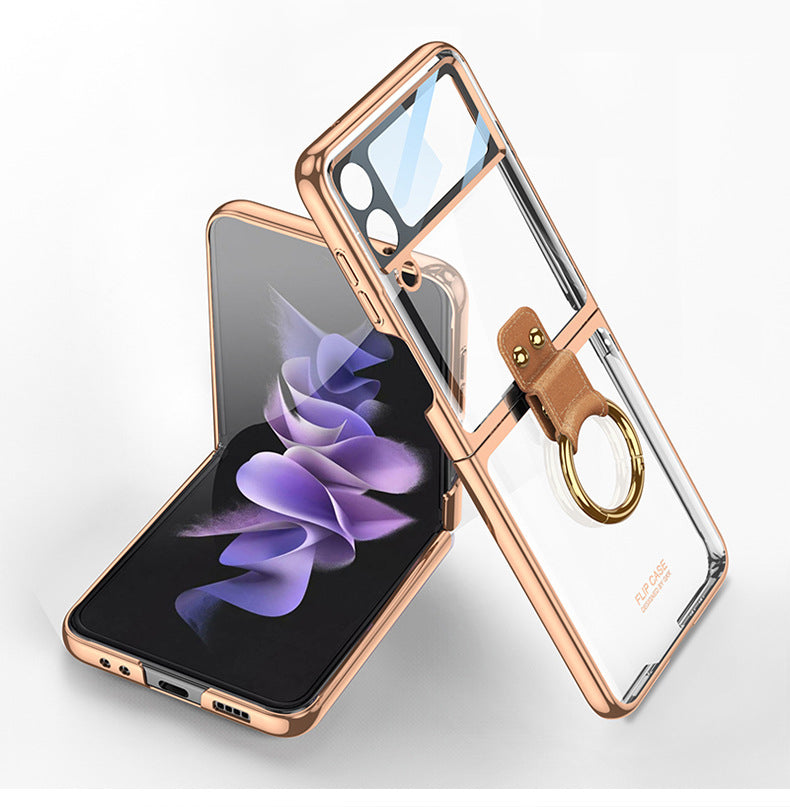 Electroplated Ring Buckle Case For Galaxy Z Flip Series