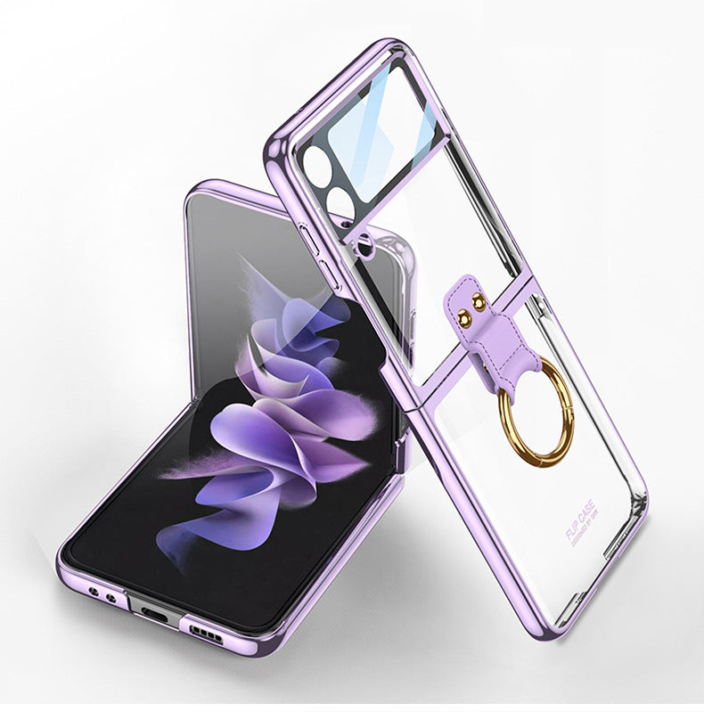 Electroplated Ring Buckle Case For Galaxy Z Flip Series