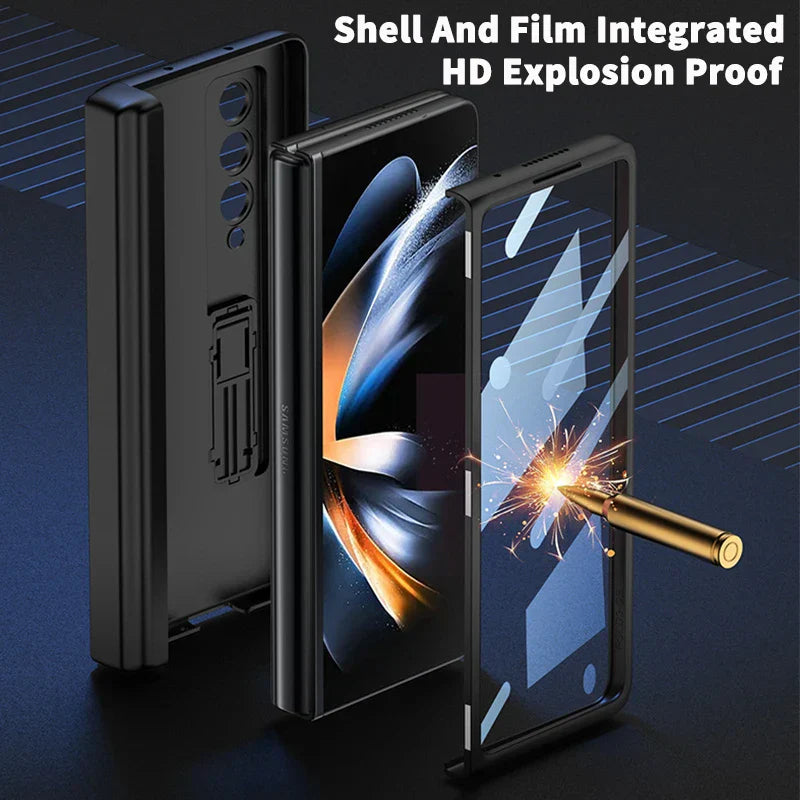 Magnetic Leather All-in-One Cover For Samsung Galaxy Z Fold Series