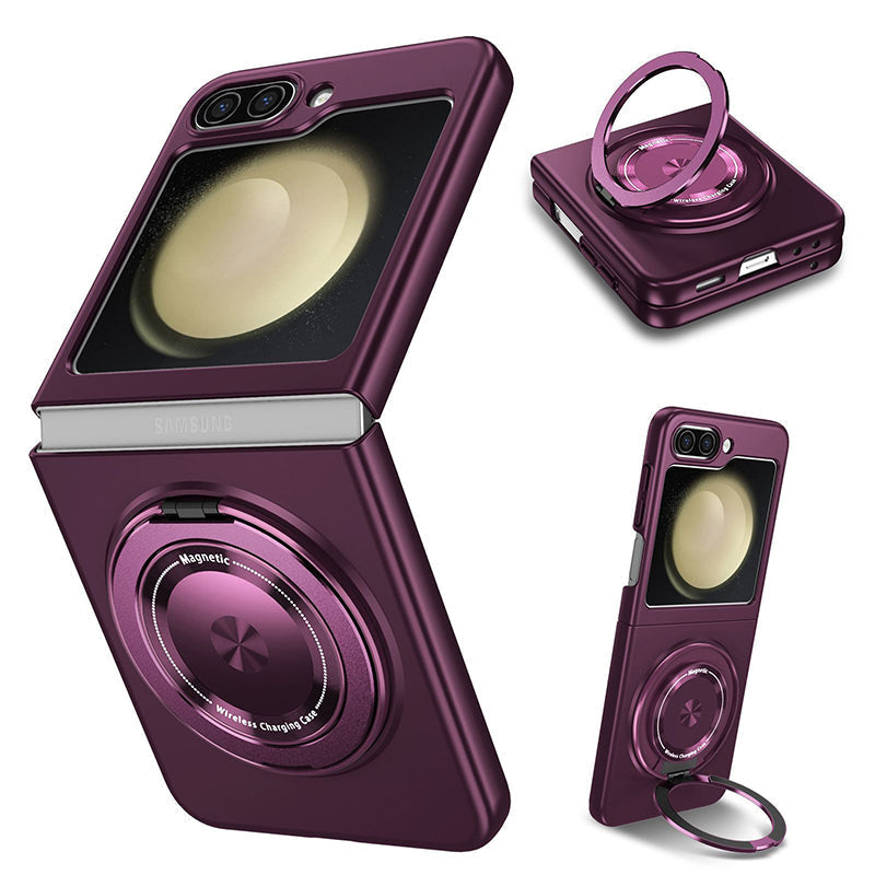 Rotating Magnetic Ring Frosted Case For Galaxy Z Flip Series