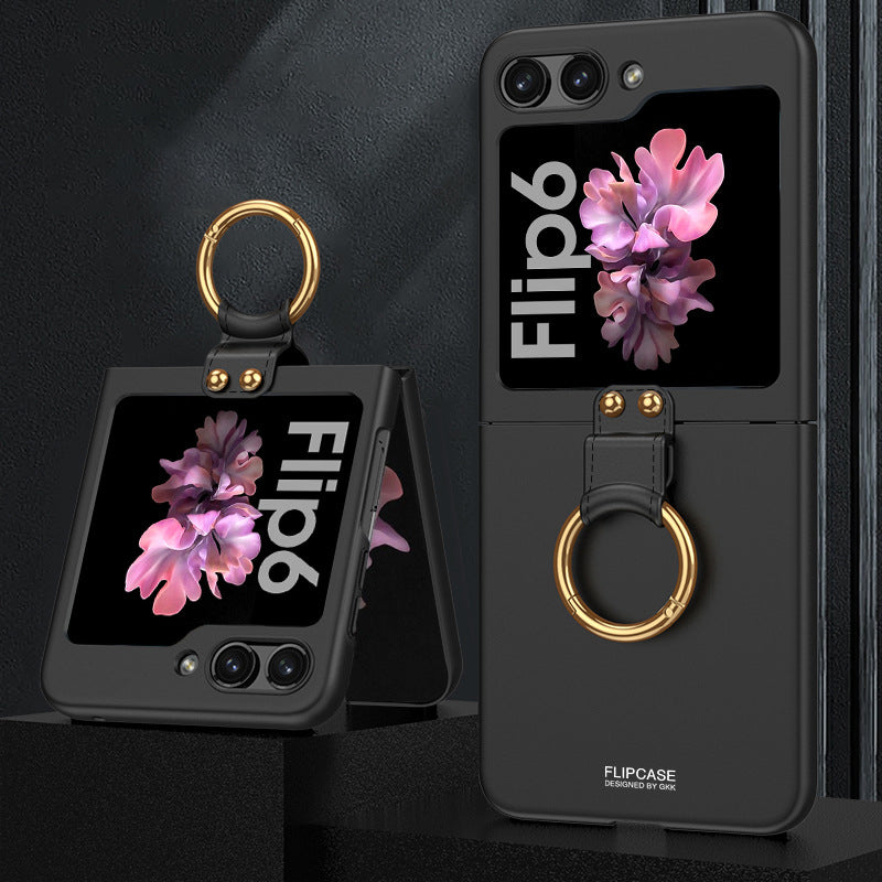 Ring Buckle Stand Anti-Fall Case For Galaxy Z Flip Series