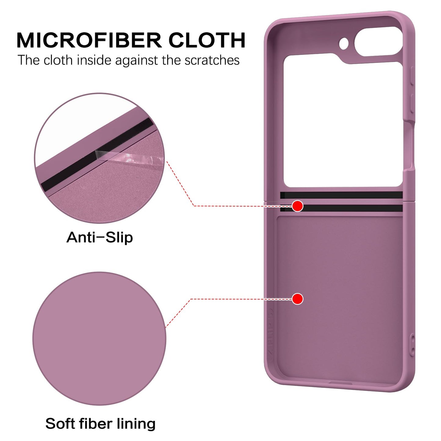 Liquid Silicone Holder Ring Case For Galaxy Z Flip Series